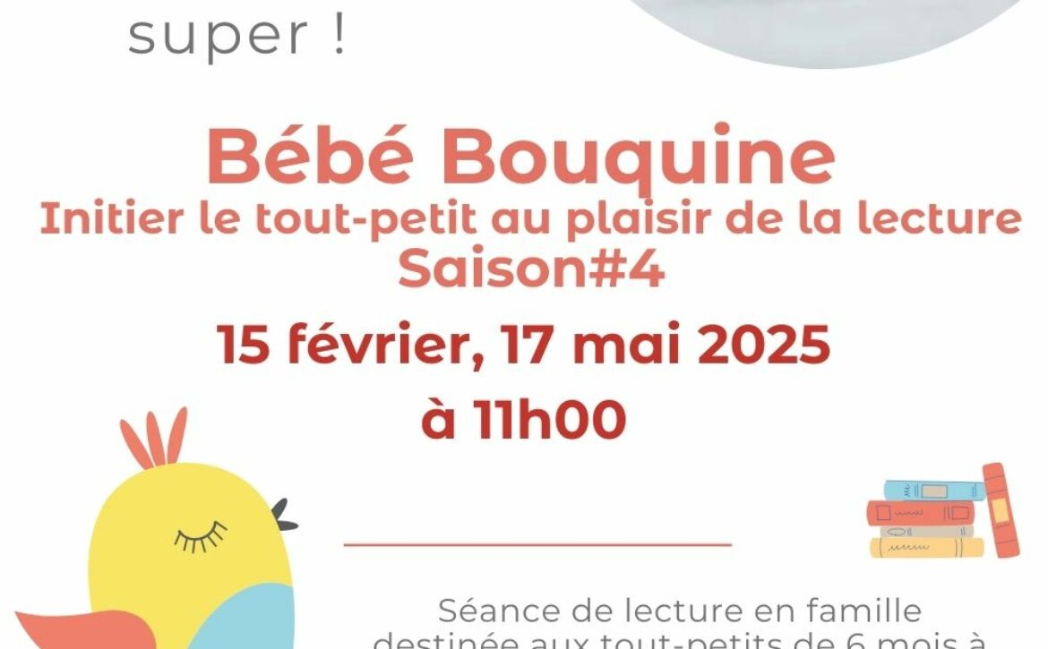 Médiathèque La Sereine affiche_bébébouquine