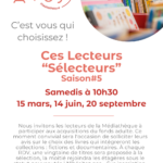 Ces lecteurs sélecteurs - 15/03 à 10h 30