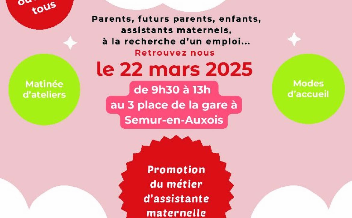 Affiche salon de la petite enfance – Bien grandir en terres d’Auxois (2)