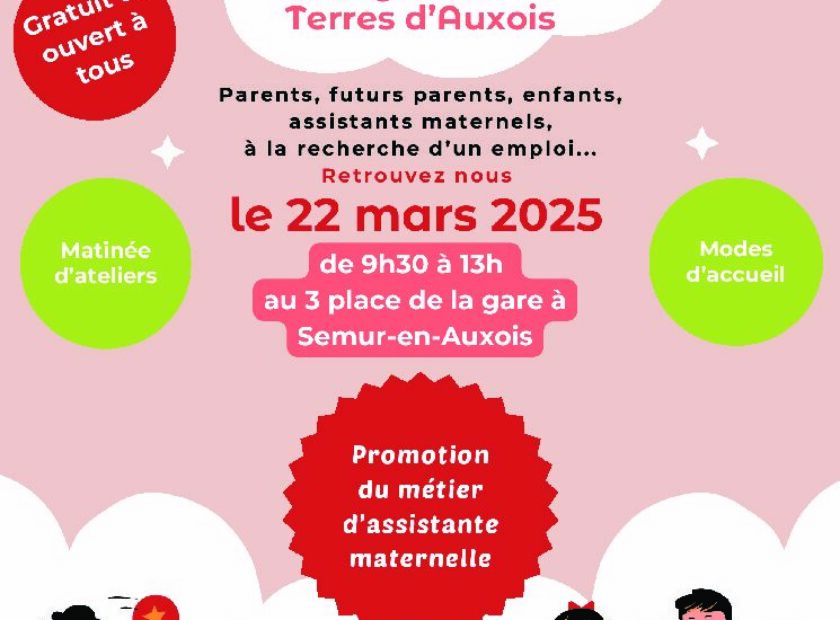 Affiche salon de la petite enfance – Bien grandir en terres d’Auxois (2)