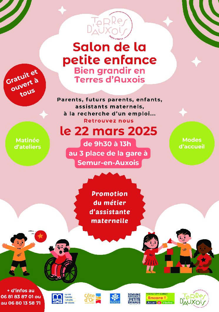 Affiche salon de la petite enfance – Bien grandir en terres d’Auxois (2)